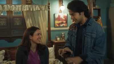 Vicky Vidya Ka Woh Wala Video box office collection day 4: Rajkummar Rao and Triptii Dimri in a still from the film. Vicky Vidya Ka Woh Wala Video box office collection day 4: Rajkummar Rao and Triptii Dimri in a still from the film.