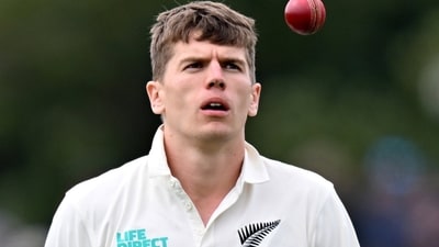 New Zealand pacer Ben Sears ruled out of India tour due to knee injury (ICC) New Zealand pacer Ben Sears ruled out of India tour due to knee injury (ICC)