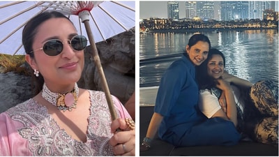 Parineeti Chopra is in Turkey for a friend's wedding. She also met Sania Mirza there. Parineeti Chopra is in Turkey for a friend's wedding. She also met Sania Mirza there.