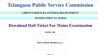 TSPSC Group 1 Mains Hall Ticket 2024 out at tspsc.gov.in, download link here TSPSC Group 1 Mains Hall Ticket 2024 out at tspsc.gov.in, download link here