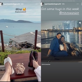 Parineeti shared photos on her Instagram Stories. Parineeti shared photos on her Instagram Stories.
