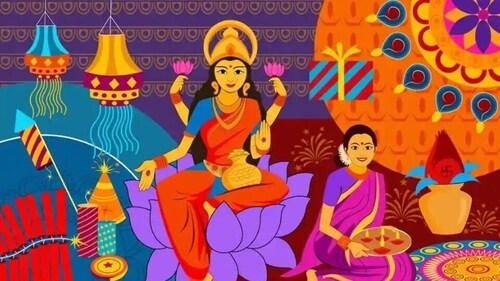 Goddess Lakshmi is also worshipped on Sharad Purnima for well-being and prosperity. It is also known as Kojagiri Purnima (Shutterstock)