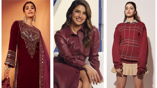 Burgundy is a versatile colour that will help you dress for all seasons (Photos: Instagram)
