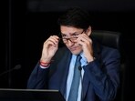 Canada's Prime Minister Justin Trudeau appears as a witness at the Foreign Interference Commission in Ottawa, Ontario.