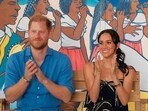 Meghan Markle and Prince Harry during their trip to Africa.