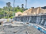 In their letter, concerned citizens have called for a halt to the work, restoration of the fort to its previous state, and action against those responsible for defacing it . (Satish Bate/HT Photo)