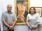Kailash Gahlot and Asha Bhadauria Kailash Gahlot and Asha Bhadauria