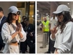 Priyanka Chopra arrived in Mumbai on Wednesday. 