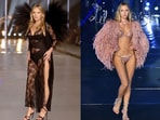 Kate Moss made her Victoria's Secret Fashion Show debut alongside her 22-year-old daughter, Lila Moss in New York City on Tuesday