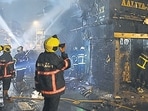 A fire broke out in the Riya Palace building in Lokhandwala, Andheri, at 8 am on Wednesday. Representative Image. (Anshuman Poyrekar/HT PHOTO) A fire broke out in the Riya Palace building in Lokhandwala, Andheri, at 8 am on Wednesday. Representative Image. (Anshuman Poyrekar/HT PHOTO)