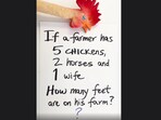 The answer to this brain teaser may appear easy but think again. This one is sure to test your problem-solving skills.