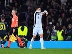 Cristiano Ronaldo showed a double thumbs down after Portugal was held scoreless by Scotland.
