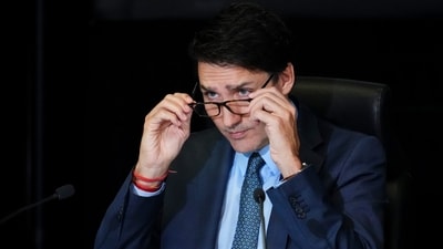 Canada's Prime Minister Justin Trudeau appears as a witness at the Foreign Interference Commission in Ottawa, Ontario. (AP) Canada's Prime Minister Justin Trudeau appears as a witness at the Foreign Interference Commission in Ottawa, Ontario. (AP)