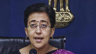 Delhi chief minister Atishi. (PTI) Delhi chief minister Atishi. (PTI)