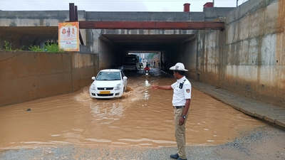 Panthur railway underpass has been a nightmare for commuters when it rains. (Bengaluru Traffic Police)
