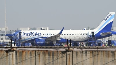 The aircraft was isolated, and security agencies conducted an through search, but found nothing suspicious. (Bloomberg) The aircraft was isolated, and security agencies conducted an through search, but found nothing suspicious. (Bloomberg)