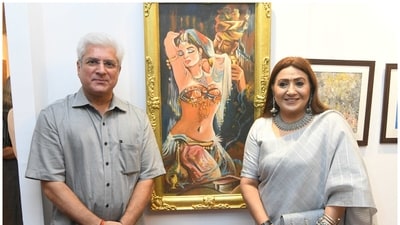 Kailash Gahlot and Asha Bhadauria