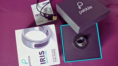 Say goodbye to bulky watches, and inaccurate phone apps with the Pebble Iris smart ring. (Hindustan Times) Say goodbye to bulky watches, and inaccurate phone apps with the Pebble Iris smart ring. (Hindustan Times)