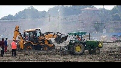 Preparations underway for the Mahakumbh (HT File Photo) Preparations underway for the Mahakumbh (HT File Photo)