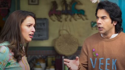Vicky Vidya Ka Woh Wala Video box office collection day 5: Rajkummar Rao and Triptii Dimri in a still from the film. Vicky Vidya Ka Woh Wala Video box office collection day 5: Rajkummar Rao and Triptii Dimri in a still from the film.
