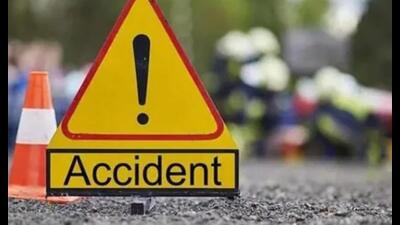 The collision was so severe that the bike fell far away and Wahid was thrown off the two-wheeler, said police. (Pic for representation) The collision was so severe that the bike fell far away and Wahid was thrown off the two-wheeler, said police. (Pic for representation)