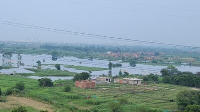The district magistrate also ordered the removal of illegal constructions/encroachments on the floodplains. Notably, multiple illegal constructions, ranging from farmhouses to small residential colonies, have come up on the floodplains of Hindon and Yamuna over the years. (HT Archive) The district magistrate also ordered the removal of illegal constructions/encroachments on the floodplains. Notably, multiple illegal constructions, ranging from farmhouses to small residential colonies, have come up on the floodplains of Hindon and Yamuna over the years. (HT Archive)