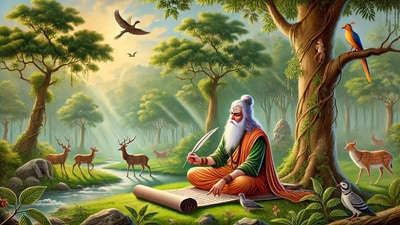 Valmiki Jayanti 2024: Let these wishes make Valmiki Jayanti prosperous and positive for you and your family. (Image generated by AI) Valmiki Jayanti 2024: Let these wishes make Valmiki Jayanti prosperous and positive for you and your family. (Image generated by AI)