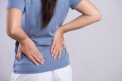 Normal back pain is in the lower back while kidney related issues may be towards the side. (Shutterstock) Normal back pain is in the lower back while kidney related issues may be towards the side. (Shutterstock)