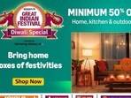 Shop during the Amazon Great Indian Festival Diwali Sale for amazing deals on garden and outdoor furniture!