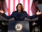 Democratic presidential nominee Vice President Kamala Harris speaks during a campaign event at Washington Crossing Historic Park, Wednesday, Oct. 16, 2024, in Washington Crossing, Pa.
