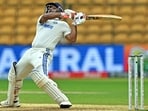 India's Rishabh Pant plays a shot during the second day of the first Test cricket match between India and New Zealand at the M. Chinnaswamy Stadium in Bengaluru India's Rishabh Pant plays a shot during the second day of the first Test cricket match between India and New Zealand at the M. Chinnaswamy Stadium in Bengaluru