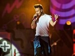 Liam Payne of One Direction (1D) performs in concert at MetLife stadium in 2015