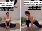 Anshuka Parwani shared yoga asanas that can help in managing symptoms of varicose veins. Anshuka Parwani shared yoga asanas that can help in managing symptoms of varicose veins.