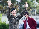 J-Hope returns from military service, welcomed by Jin