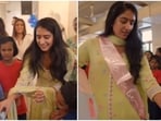 Radhika Merchant visits Mumbai's Seva Sadan. 