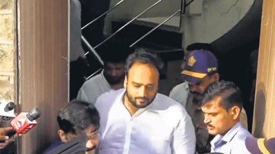 **EDS: SCREENGRAB VIA PTI VIDEOS** Mumbai: MLA Zeeshan Siddique, son of late NCP leader Baba Siddique, reaches the Police Commissioner's office, in Mumbai, Wednesday, Oct. 16, 2024. Shooters involved in the killing of NCP politician Baba Siddique learnt to handle firearms by watching videos on YouTube at a rented house in Kurla area of Mumbai, officials said on Wednesday. (PTI Photo)(PTI10_16_2024_000308B) (PTI)