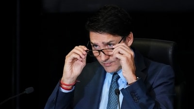 Canada's Prime Minister Justin Trudeau appears as a witness at the Foreign Interference Commission in Ottawa, Ontario. (AP) Canada's Prime Minister Justin Trudeau appears as a witness at the Foreign Interference Commission in Ottawa, Ontario. (AP)