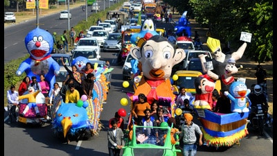 Being organised by the Chandigarh tourism department, the carnival is themed “Wonderland” this year. (HT File Photo)