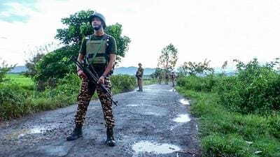 Meanwhile, the NIA along with the Manipur Police, has begun its probe in the drone bombing case. (ANI file photo) Meanwhile, the NIA along with the Manipur Police, has begun its probe in the drone bombing case. (ANI file photo)