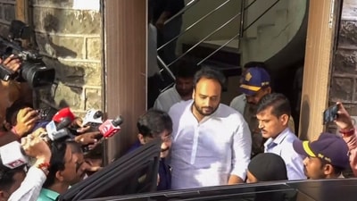 Zeeshan Siddique, the son of late NCP leader Baba Siddique. (PTI) Zeeshan Siddique, the son of late NCP leader Baba Siddique. (PTI)