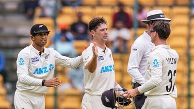 For NZ, Matt Henry got a five-wicket haul, Will O'Rourke bagged four dismissals. (PTI)