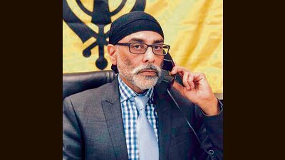 Pannun has already been declared a terrorist by India and his organisation, Sikhs for Justice (SFJ), banned under an anti-terror law. (HT PHOTO) Pannun has already been declared a terrorist by India and his organisation, Sikhs for Justice (SFJ), banned under an anti-terror law. (HT PHOTO)