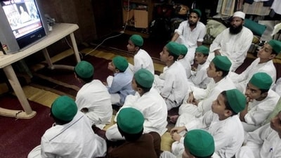 If madrasa students have the option of learning Sanskrit alongside Arabic, it will be beneficial for them, Qasmi said. (Anshuman Poyrekar/HT File Photo) If madrasa students have the option of learning Sanskrit alongside Arabic, it will be beneficial for them, Qasmi said. (Anshuman Poyrekar/HT File Photo)