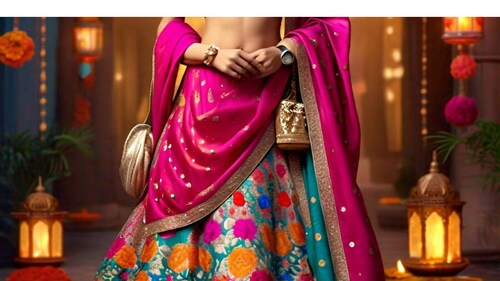 Complete your Diwali party look with chic totes, stylish satchels, elegant watches, and stunning sandals! (AI-Generated) Complete your Diwali party look with chic totes, stylish satchels, elegant watches, and stunning sandals! (AI-Generated)