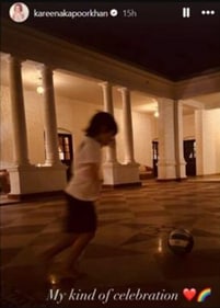 Kareena shared Taimur's photo from Pataudi palace. Kareena shared Taimur's photo from Pataudi palace.