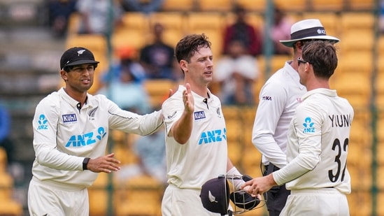 For NZ, Matt Henry got a five-wicket haul, Will O'Rourke bagged four dismissals.(PTI)