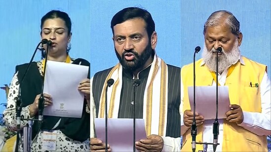 Haryana can have a maximum of 14 ministers, including the chief minister.