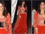 Kiara Advani dazzled in a vibrant red ethnic ensemble.