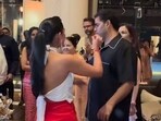 Radhika Merchant offers birthday cake to brother-in-law Akash Ambani. Find out why he refused. Radhika Merchant offers birthday cake to brother-in-law Akash Ambani. Find out why he refused.