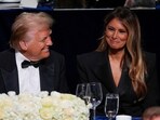 Republican presidential nominee former President Donald Trump and former first lady Melania Trump attend the 79th annual Alfred E. Smith Memorial Foundation Dinner, Thursday, Oct. 17, 2024, in New York. (AP Photo/Julia Demaree Nikhinson) Republican presidential nominee former President Donald Trump and former first lady Melania Trump attend the 79th annual Alfred E. Smith Memorial Foundation Dinner, Thursday, Oct. 17, 2024, in New York. (AP Photo/Julia Demaree Nikhinson)